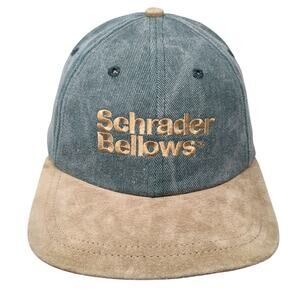 Schrader Bellows Slideback Hat Green OS Vintage University Square Made USA